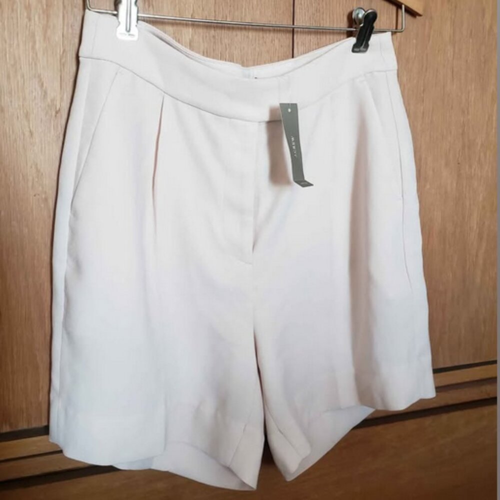 J. Crew ivory trouser shorts 4, NWT